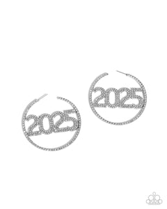 Paparazzi Jewelry Earrings This is Gonna Be My Year - White