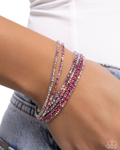 Paparazzi Jewelry Bracelet Rhinestone Review - Pink