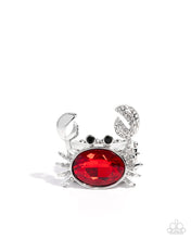 Load image into Gallery viewer, Paparazzi Jewelry Ring Crab Confidence - Red