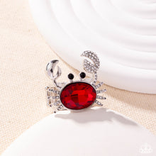 Load image into Gallery viewer, Paparazzi Jewelry Ring Crab Confidence - Red