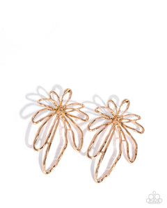 Paparazzi Jewelry Earrings Growing Garden - Gold