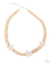 Load image into Gallery viewer, Paparazzi Jewelry Necklace Uncle Sam Stars - Gold