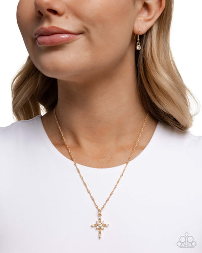 Paparazzi Jewelry Necklace Graceful Glory - Gold