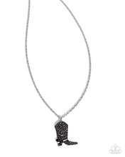 Load image into Gallery viewer, Paparazzi Jewelry Necklace Blazing Boot - Black