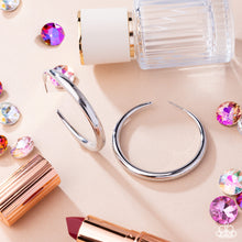 Load image into Gallery viewer, Paparazzi Jewelry Earrings Sleek Selvage - Silver