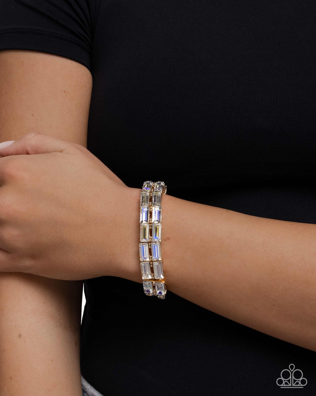 Paparazzi Jewelry Bracelet Symmetrical Statement - Yellow