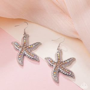 Paparazzi Jewelry Earrings Seize the Starfish - Orange