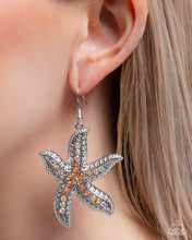 Load image into Gallery viewer, Paparazzi Jewelry Earrings Seize the Starfish - Orange
