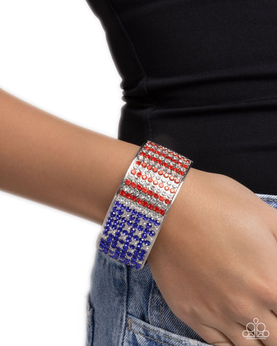 Paparazzi Jewelry Bracelets Passionate Patriotism - Multi