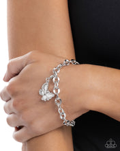 Load image into Gallery viewer, Paparazzi Jewelry Bracelet Fluttering Family - White