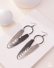 Load image into Gallery viewer, Paparazzi Jewelry Earrings Focused Fringe - Black
