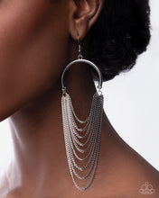 Load image into Gallery viewer, Paparazzi Jewelry Earrings Focused Fringe - Black