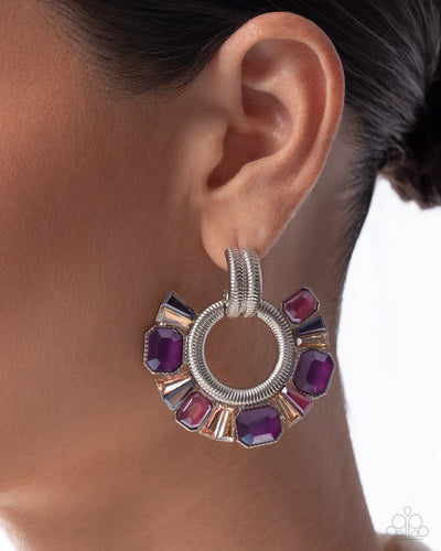 Paparazzi Jewelry Earrings Courteous Chic - Purple