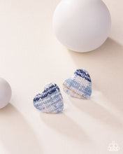 Load image into Gallery viewer, Paparazzi Jewelry Earrings Sweetheart Stitching - Blue