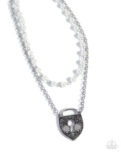 Load image into Gallery viewer, Paparazzi Jewelry Necklace Leisurely Locked - White