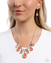Load image into Gallery viewer, Paparazzi Jewelry Necklace Talented Teardrops - Orange
