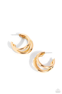 Paparazzi Jewelry Earrings HOOP of the Day - Gold