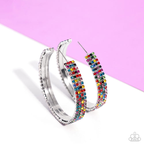 Paparazzi Jewelry Earrings Stacked Symmetry