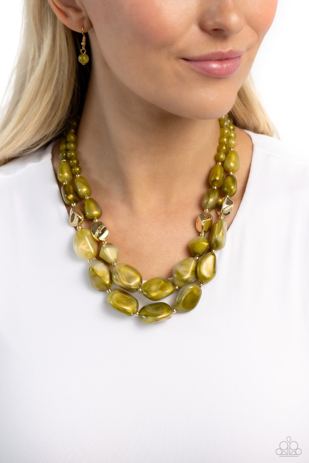 Paparazzi Jewelry Necklace Seize the Statement - Green