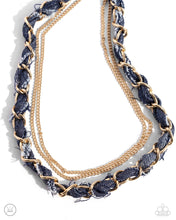 Load image into Gallery viewer, Paparazzi Jewelry Necklace Denim Danger - Gold