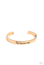 Load image into Gallery viewer, Paparazzi Jewelry Bracelet He Hears - Gold