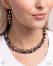 Load image into Gallery viewer, Paparazzi Jewelry Necklace Denim Danger - Gold