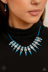 Paparazzi Jewelry Necklace-Bracelet-Earrings Punk Passion - Blue