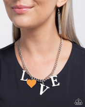 Load image into Gallery viewer, Paparazzi Jewelry Necklace Lovely Lineup - Orange