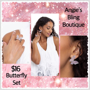 Paparazzi Jewelry Earrings & Ring High Life/High Time