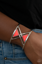 Load image into Gallery viewer, Paparazzi Jewelry Bracelet Pyramid Palace - Red
