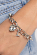 Load image into Gallery viewer, Paparazzi Jewelry Bracelet Guess Now Its INITIAL - White