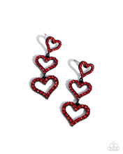 Load image into Gallery viewer, Paparazzi Jewelry Earrings Sweetheart Succession - Red