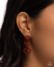Load image into Gallery viewer, Paparazzi Jewelry Earrings Sweetheart Succession - Red
