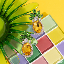 Load image into Gallery viewer, Paparazzi Jewelry Earrings Prismatic Pineapple - Yellow