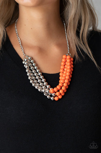 Paparazzi Jewelry Necklace Layer After Layer - Orange