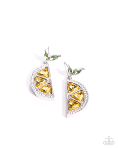 Paparazzi Jewelry Earrings Lady Lemon - Yellow