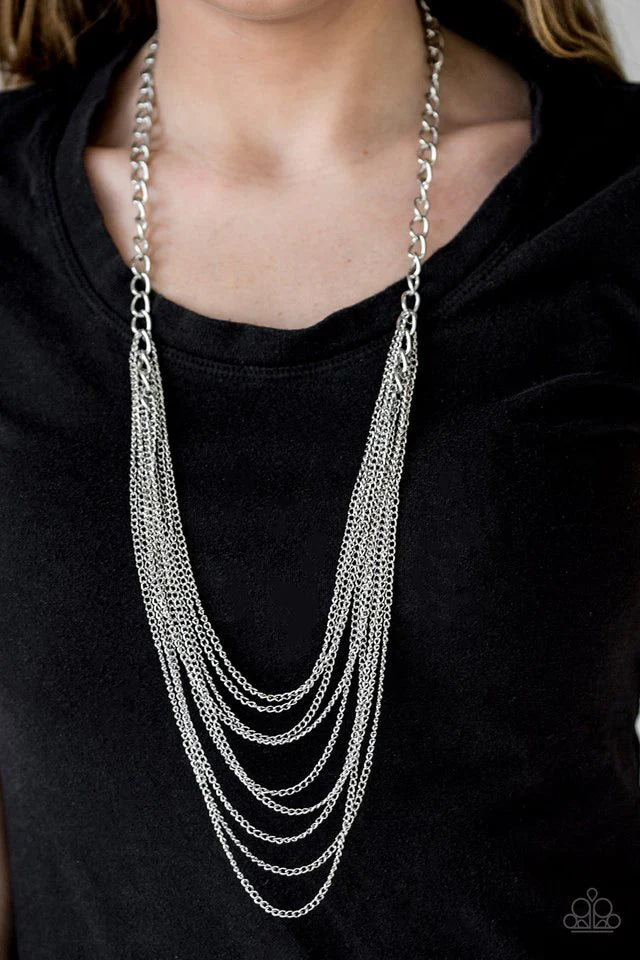 Paparazzi Jewelry Necklace We Gonna Slay - Silver