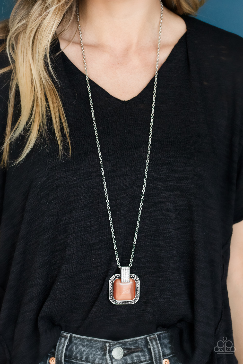 Paparazzi Jewelry Necklace Effervescent Elegance - Orange