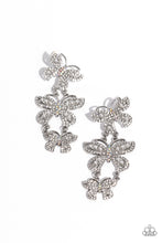 Load image into Gallery viewer, Paparazzi Jewelry Earrings Fluttering Finale - White