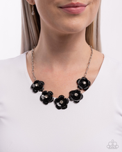 Load image into Gallery viewer, Paparazzi Jewelry Necklace Flower Chain - Black