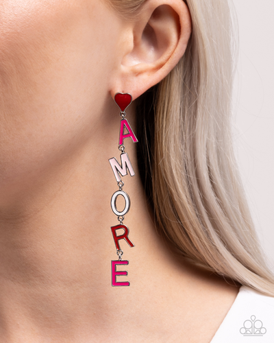 Paparazzi Jewelry Earrings Amore Mio - Multi
