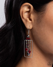 Load image into Gallery viewer, Paparazzi Jewelry Earrings Framed Feature - Red