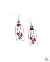 Load image into Gallery viewer, Paparazzi Jewelry Earrings Framed Feature - Red
