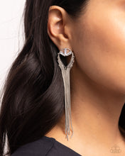 Load image into Gallery viewer, Paparazzi Jewelry Earrings Elongated Effervescence - White