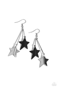 Paparazzi Jewelry Earrings Stellar STAGGER - Black