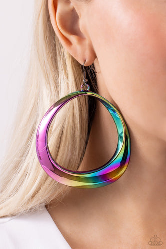 Paparazzi Jewelry Earrings Asymmetrical Action