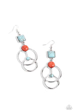 Load image into Gallery viewer, Paparazzi Jewelry Earrings Interlocked Influence - Blue