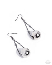 Load image into Gallery viewer, Paparazzi Jewelry Earrings Edgy Emphasis - Black