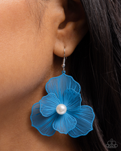 Load image into Gallery viewer, Paparazzi Jewelry Earrings PETAL the Score - Blue