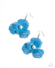 Load image into Gallery viewer, Paparazzi Jewelry Earrings PETAL the Score - Blue